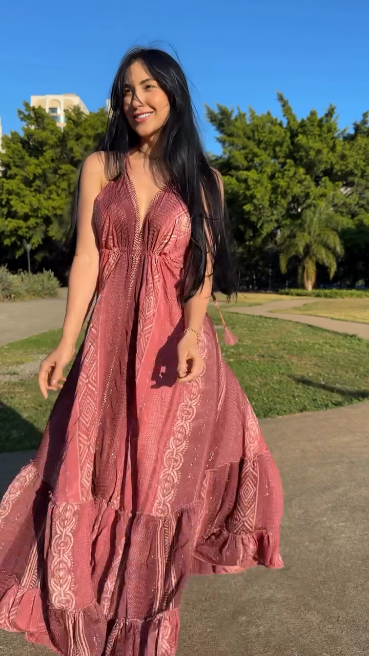 Pink Bohemian - Style Maxi Dress