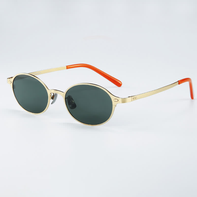Spykay™ SG60795 Oval Frame Vintage Hipster Sunglasses with Nylon Lenses