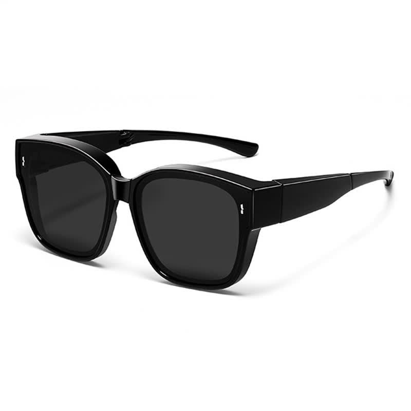Spykay™ SG60956 Fit Over Glasses Square Frame Foldable Sunglasses for Women Men