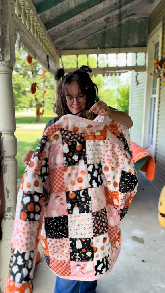 Halloween - Themed Patchwork Jacket