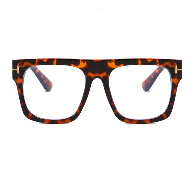 Spykay™ EG26668 Anti-blue Light 'T' Design Square Frames Oversized Eyeglasses
