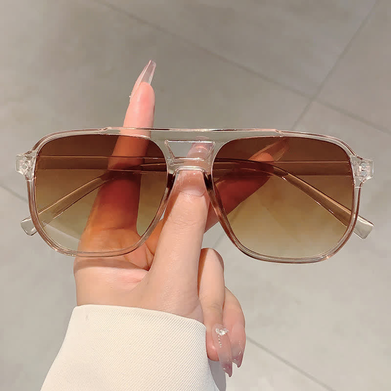 Spykay™ SG60735 Vintage Double Bridges Tinted Aviator Sunglasses