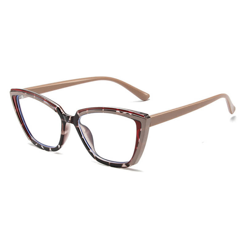 Spykay™ EG26814 Fashion Colorblock Butterfly Frame Anti-blue Light Glasses