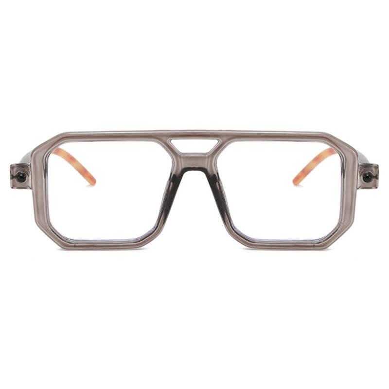 Spykay™ EG26767 Double Bridges Square Frame Glasses