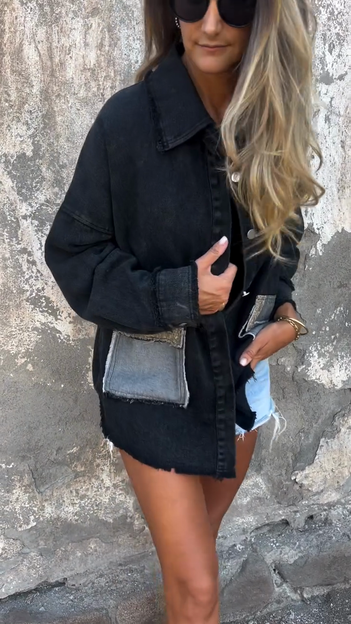 Distressed Denim Jacket