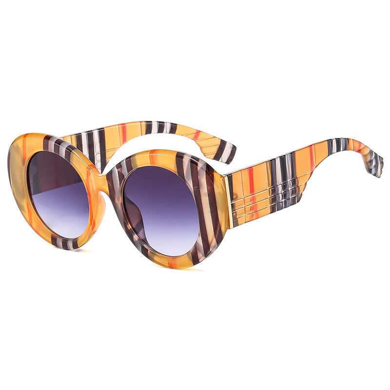 Spykay™ SG60829 Round Thick Frame Hipster Oversized Sunglasses