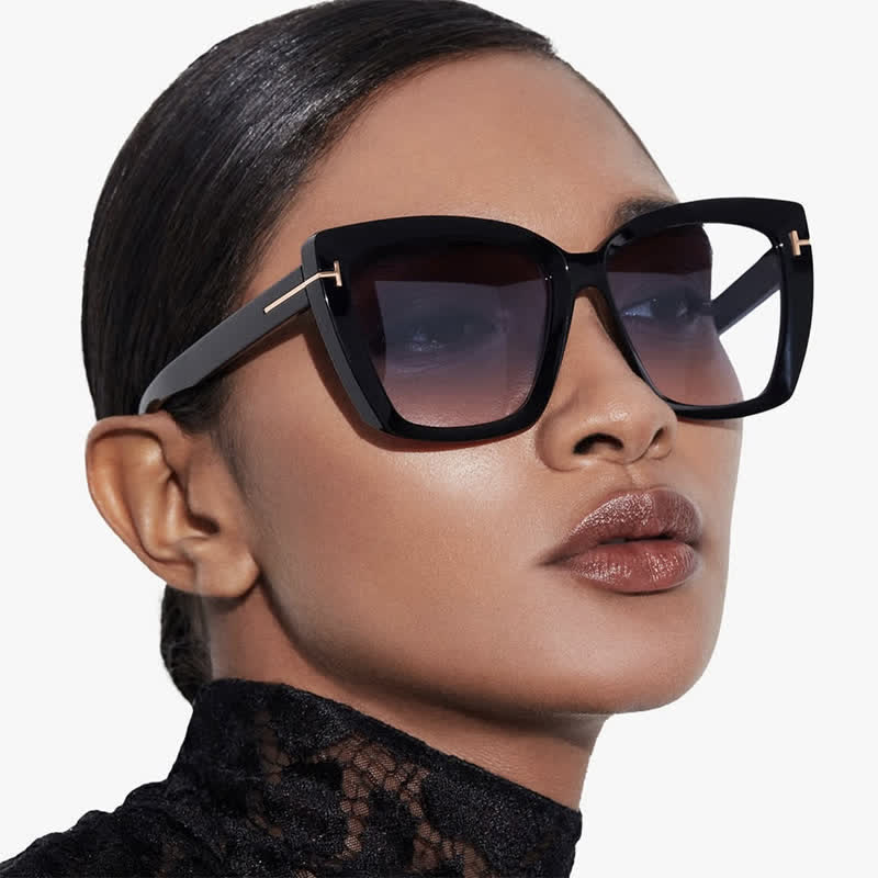Spykay™ SG60753 'T' Design Square Frame Oversized Sunglasses