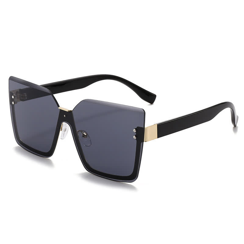 Spykay™ SG60862 Unisex Square Rimless Oversized Sunglasses