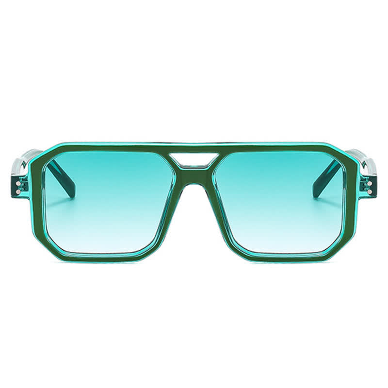 Spykay™ SG60875 Trendy Square Frame Double Bridges Sunglasses