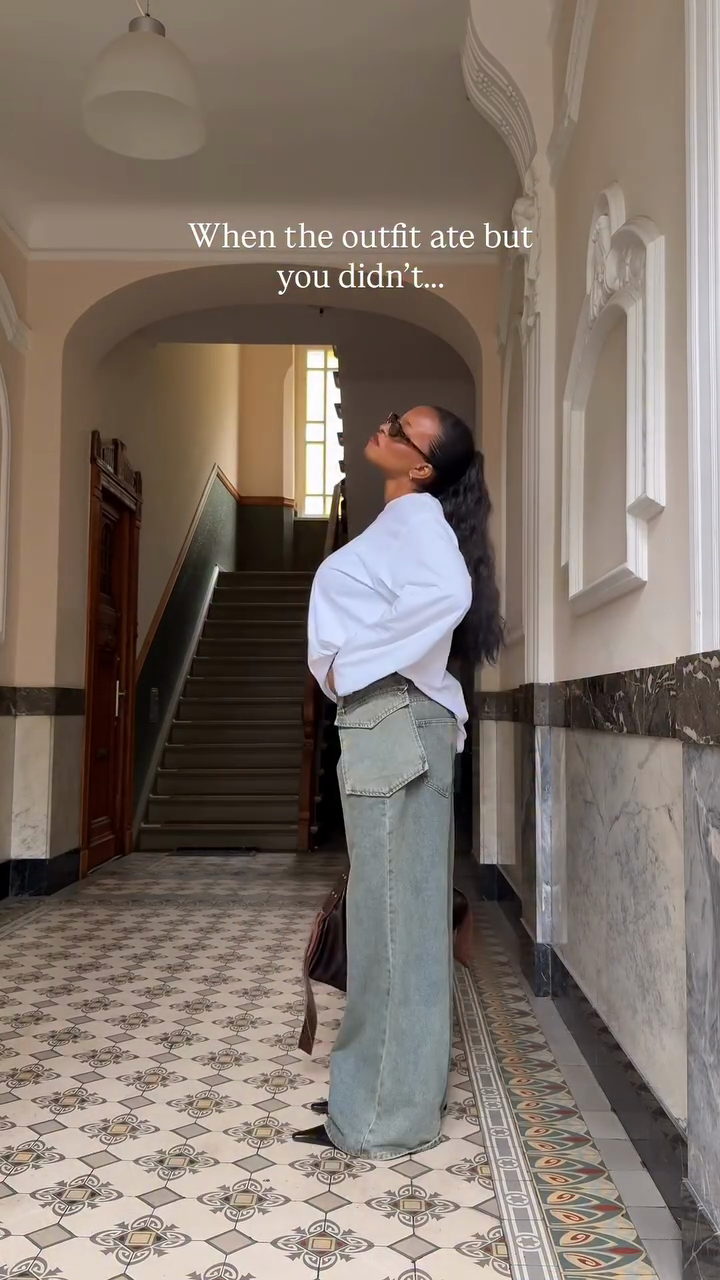 Light Blue Wide - Leg Jeans