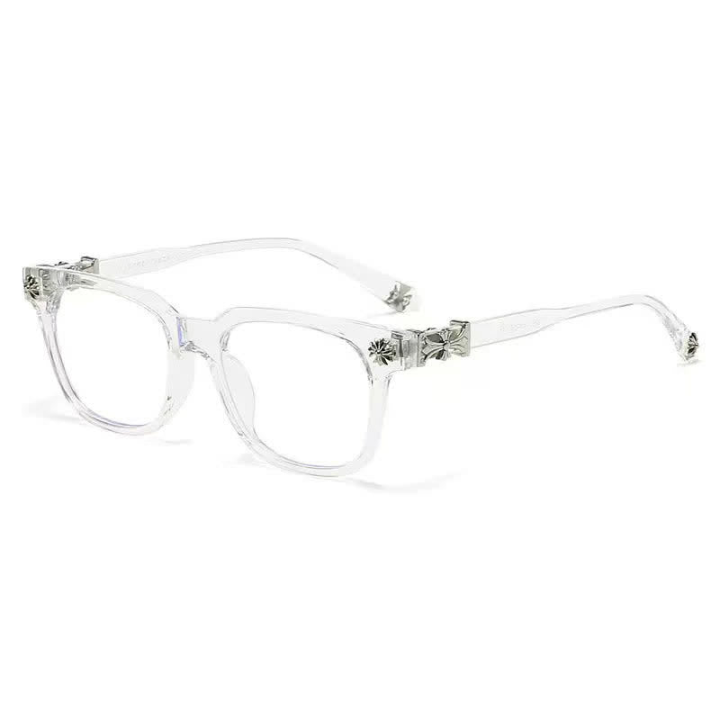 Spykay™ EG26756 Square Frame Cross Temples Classic Glasses