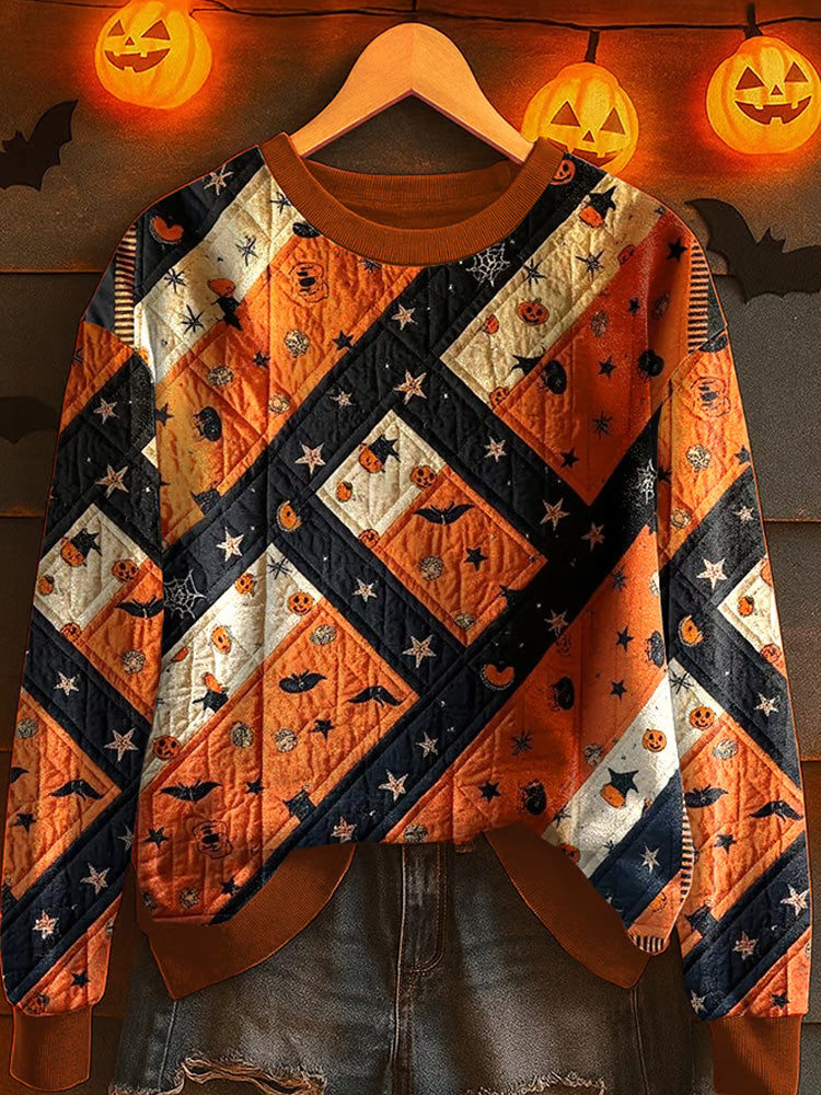 Women's Retro Halloween Graphic Sweatshirt