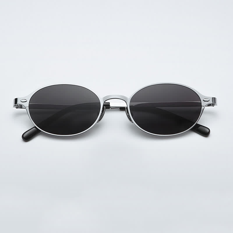 Spykay™ SG60795 Oval Frame Vintage Hipster Sunglasses with Nylon Lenses