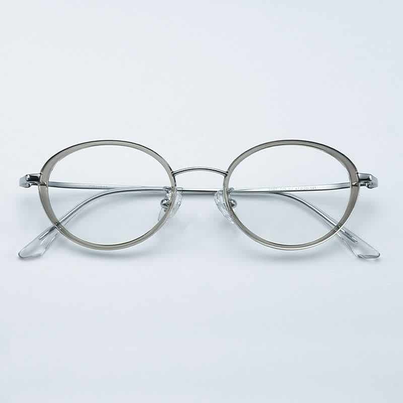 Spykay™ EG26720 Titanium Round Frame Anti-blue Light Hipster Glasses