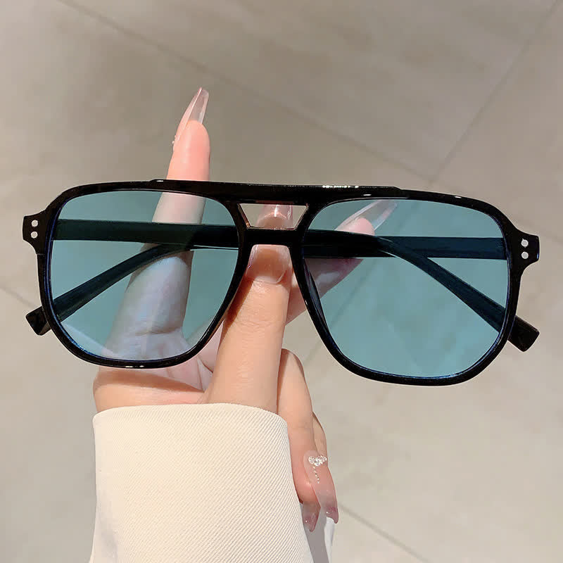 Spykay™ SG60735 Vintage Double Bridges Tinted Aviator Sunglasses