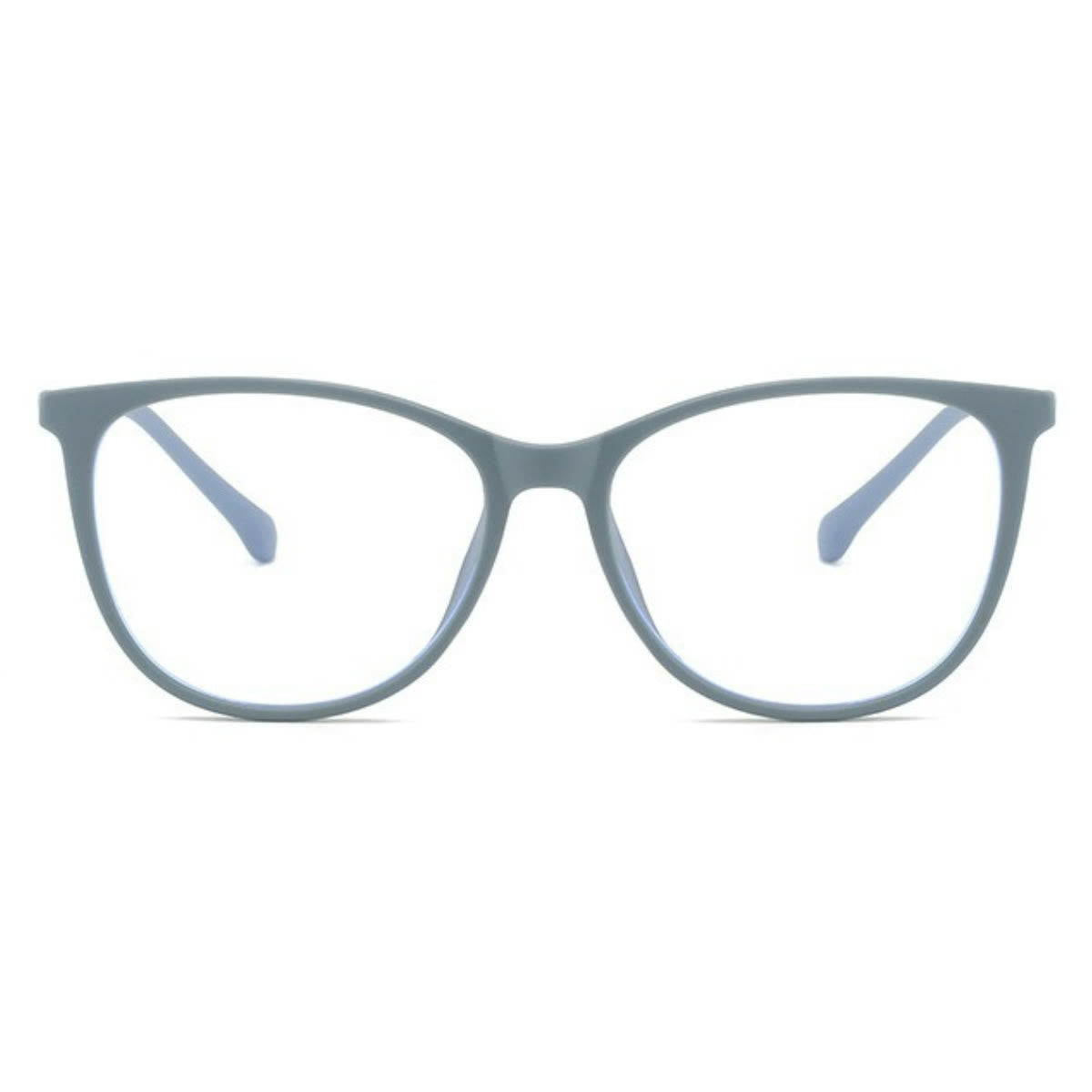 Spykay™ EG1012 Women's Round PC Frame Personality Fashion Clear Lens Glasses With Gradient Tint Clear Glasses Accessories