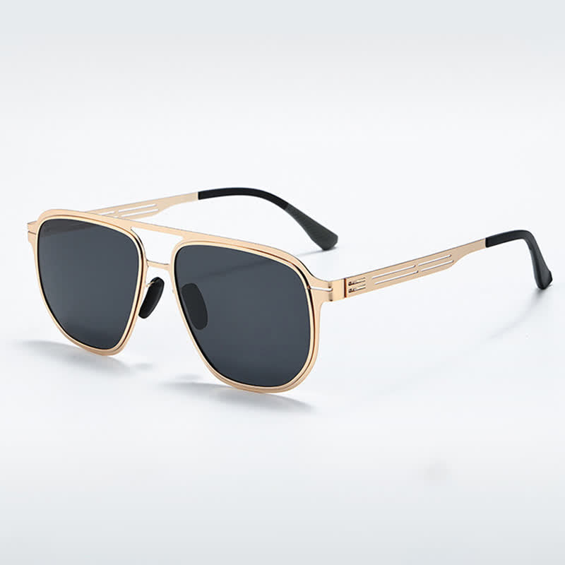 Spykay™ SG60939 Double Bridges Polarized Lightweight Aviator Sunglasses for Driving
