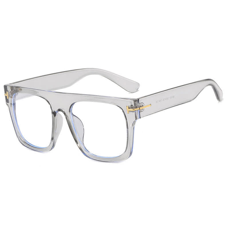 Spykay™ EG26668 Anti-blue Light 'T' Design Square Frames Oversized Eyeglasses