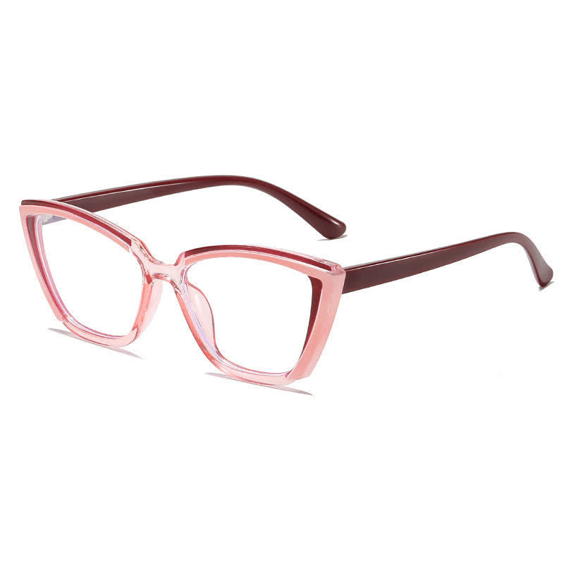 Spykay™ EG26814 Fashion Colorblock Butterfly Frame Anti-blue Light Glasses