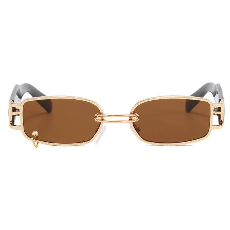 Spykay™ SG60752 Rectangle Metal Frame Vintage Sunglasses With a Ring Buckle