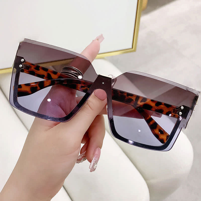 Spykay™ SG60862 Unisex Square Rimless Oversized Sunglasses