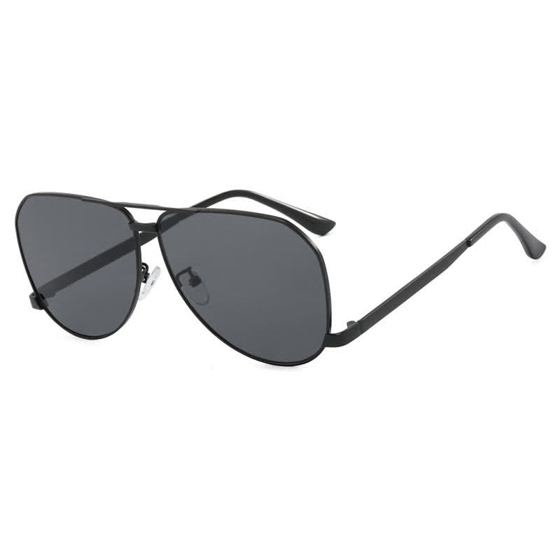 Spykay™ SG60761 Double Bridges Metal Temples Aviator Sunglasses