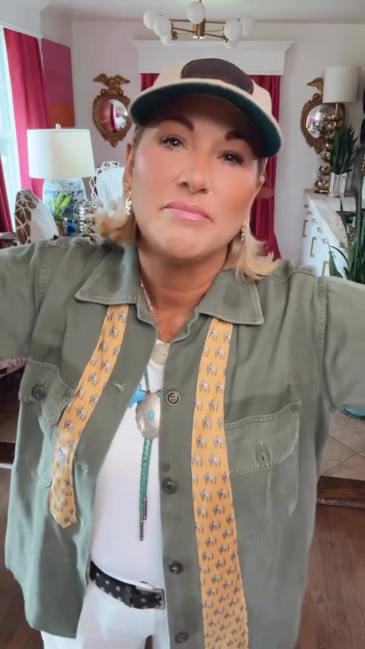 Olive Green Denim Shirt Jacket