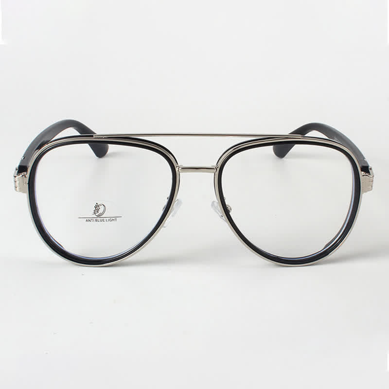 Spykay™ EG26816 Fashion Double Bridges Anti-blue Light Oversized Aviator Glasses
