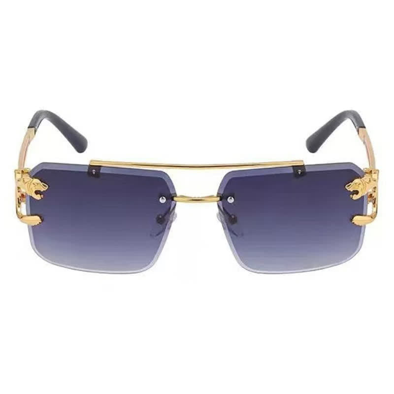 Spykay™ SG60826 Men's Cool Rimless Leopard Frame Sunglasses