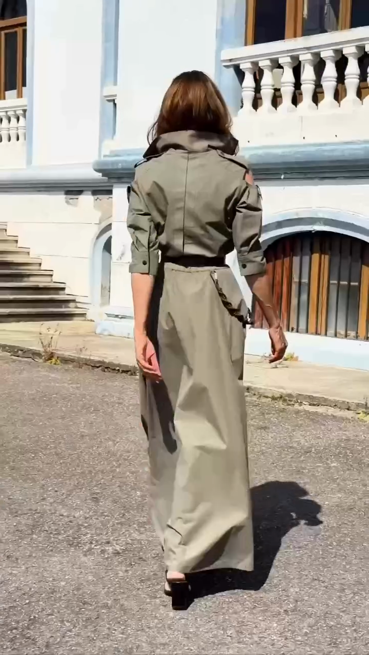 Olive Green Utility Maxi Dress