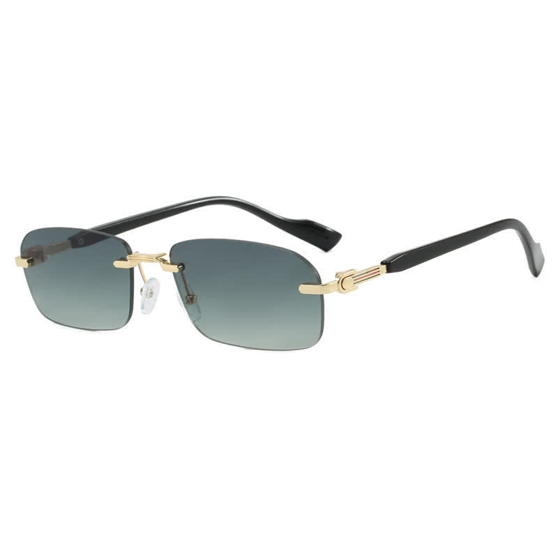 Spykay™ SG60831 Women's Rectangle Frame Rimless Sunglasses