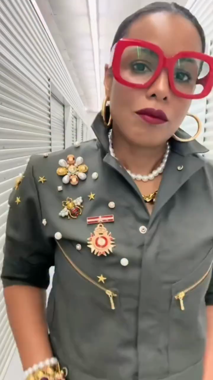 Olive Green Embellished Utility Jumpsuit