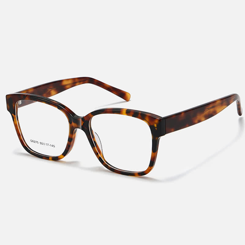 Spykay™ EG26788 Tortoise Shell Pattern Square Frame Anti-blue Light Classic Glasses