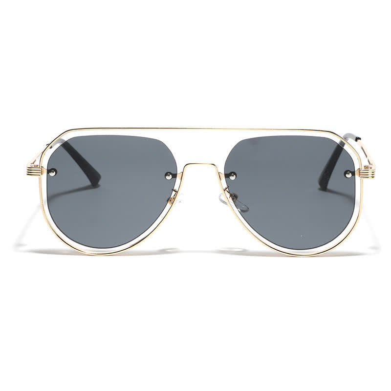 Spykay™ SG60848 Vintage Double Bridges Hollow-out Aviator Sunglasses