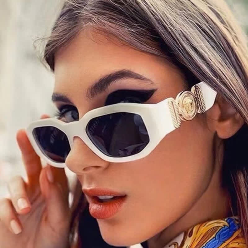 Spykay™ SG60708 Geometric Frames Thickened Temples Sunglasses