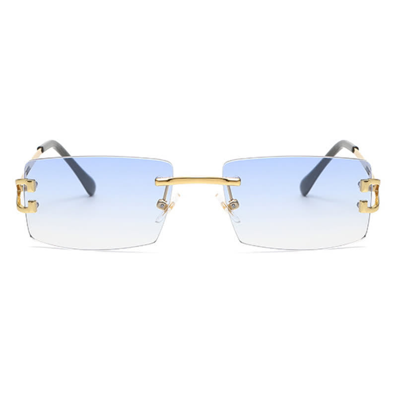 Spykay™ SG60922 Rectangle Frame Trendy Rimless Sunglasses