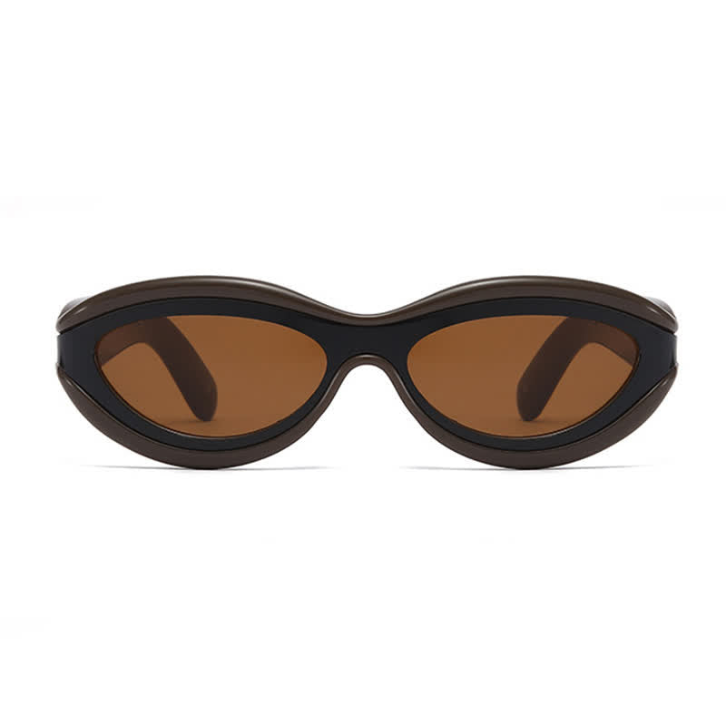 Spykay™ SG60734 Leopard Print Cat Eye Frame Retro Sunglasses