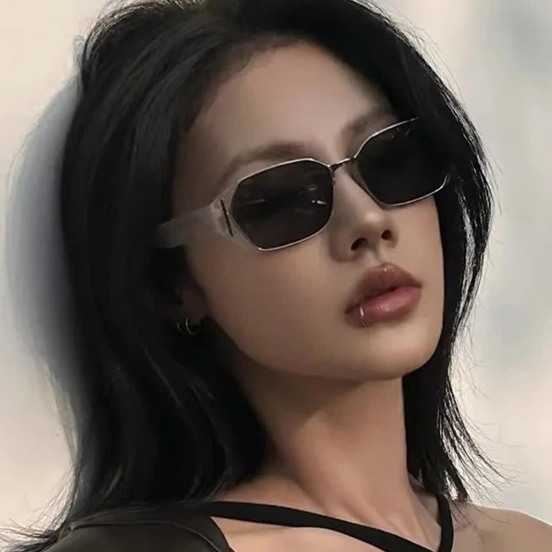 Spykay™ SG60805 Geometric Hipster Sunglasses with Nylon Lenses