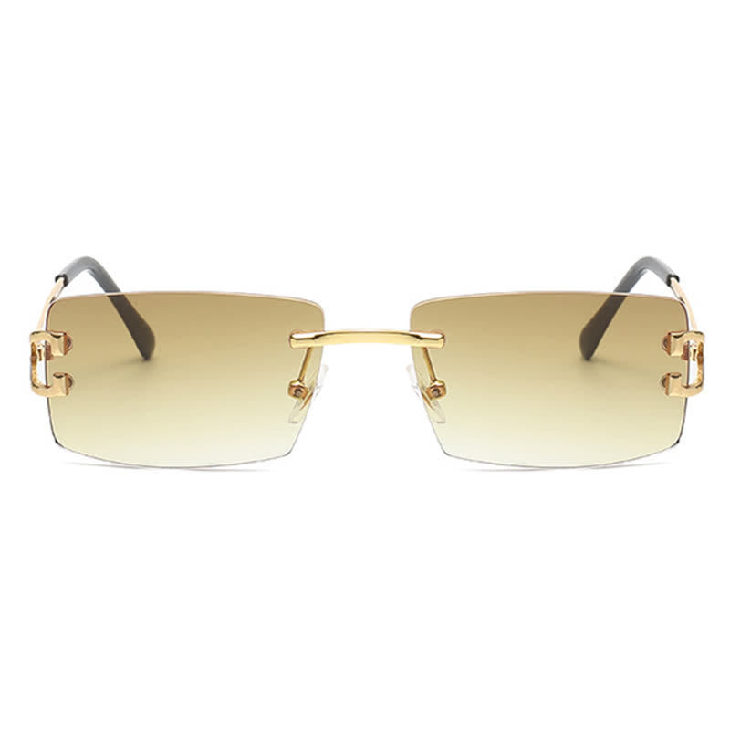 Spykay™ SG60922 Rectangle Frame Trendy Rimless Sunglasses