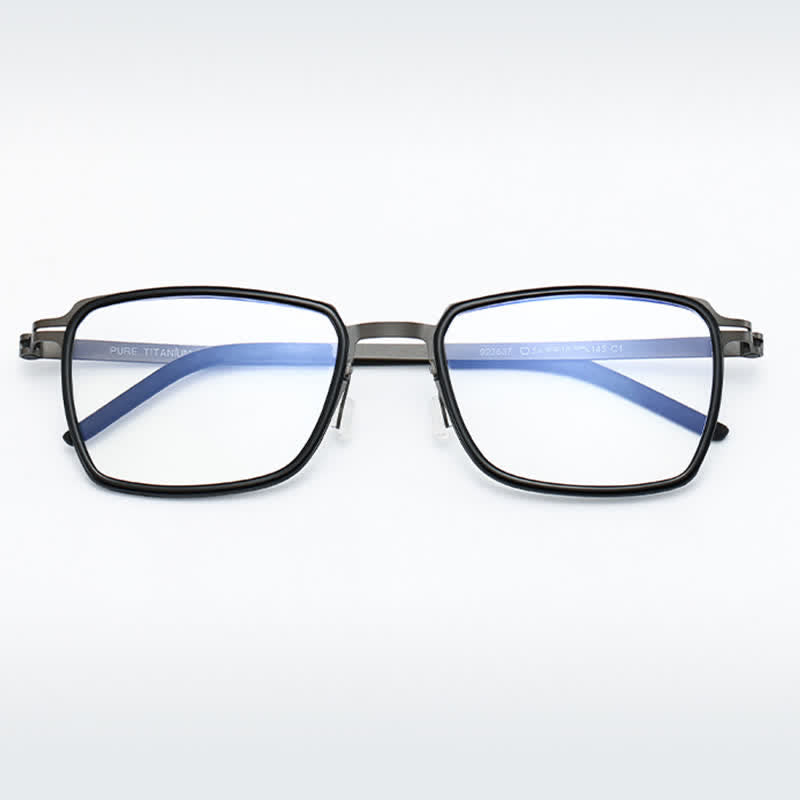 Spykay™ EG26820 Lightweight Titanium Square Frame Anti-blue Light Glasses