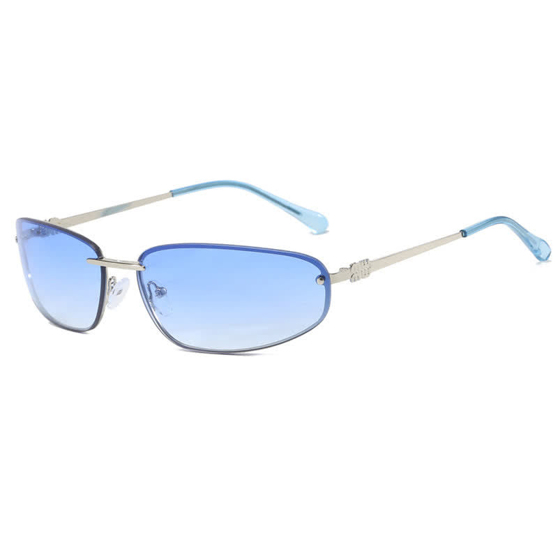 Spykay™ SG60683 Y2K Oval Frame Rimless Sunglasses