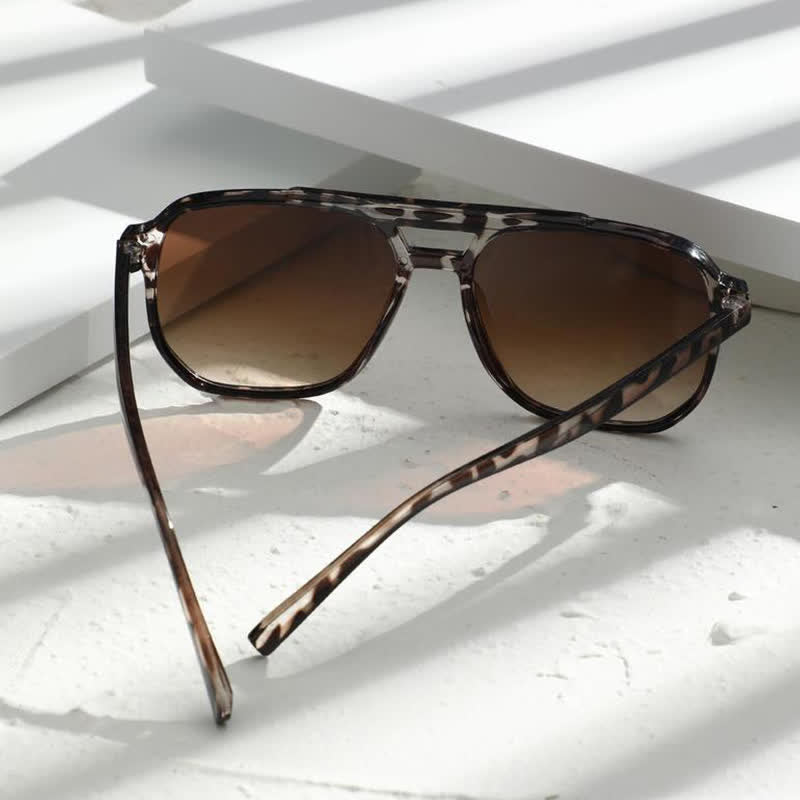 Spykay™ SG60738 Double Bridges Square Frame Classic Sunglasses