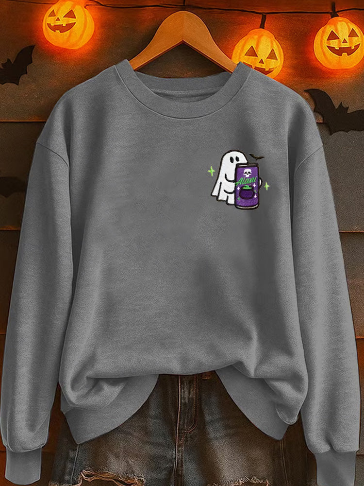 Women's Halloween Ghost Casual Sweatshirt