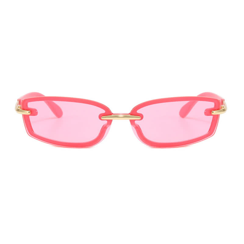 Spykay™ SG60850 Y2K Rimless Rectangle Frame Sunglasses