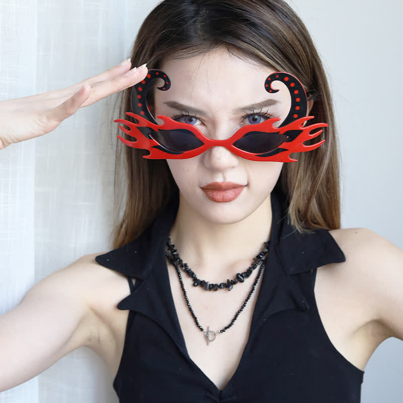 Spykay™ SG60989 Halloween Spider Bat Pumpkin Skull Bloodshot Sunglasses for Women Men
