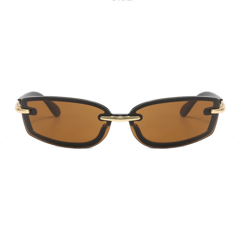 Spykay™ SG60850 Y2K Rimless Rectangle Frame Sunglasses