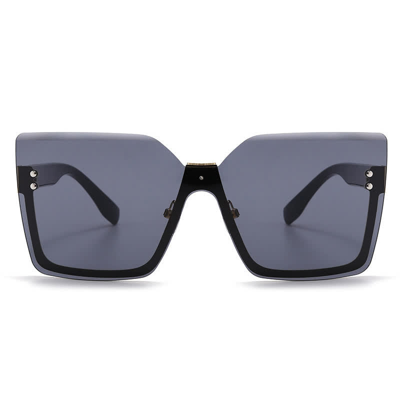 Spykay™ SG60862 Unisex Square Rimless Oversized Sunglasses