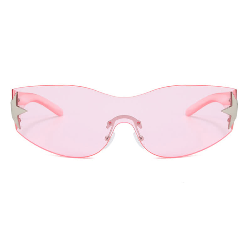 Spykay™ SG60726 Star One-piece Rimless Y2K Cyberpunk Aviator Sunglasses