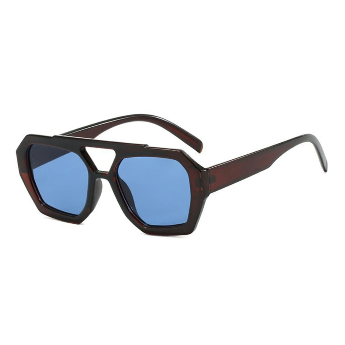 Spykay™ SG1024 Unique Double Bar Irregular Personality Retro Sunglasses