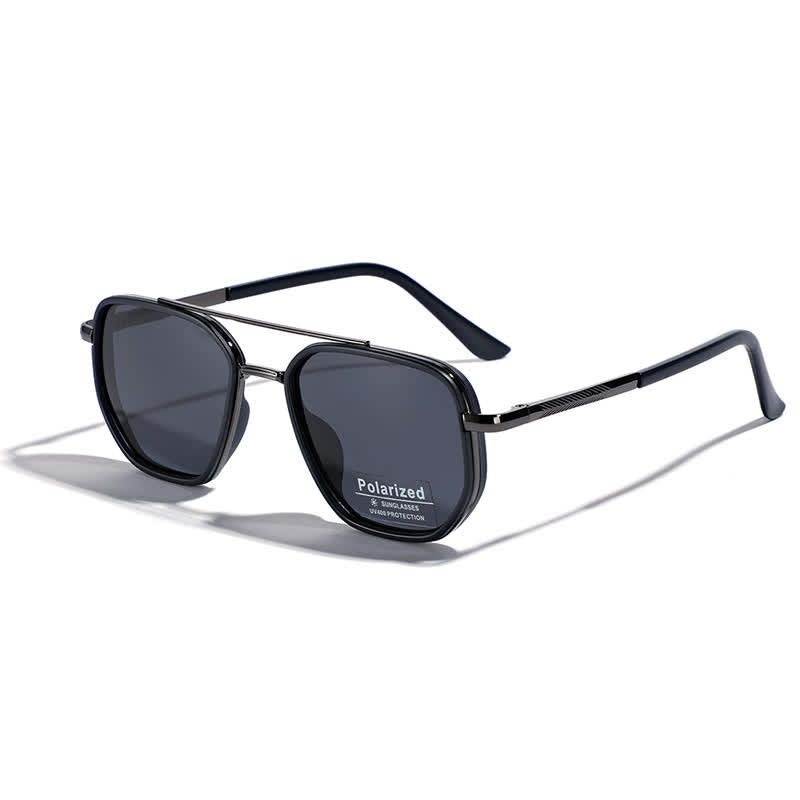 Spykay™ SG60733 Geometric Frame Double Bridges Driving Polarized Sunglasses